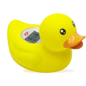 IN STOCK High Quality Duck Floating Toy Auto ON/Off Waterproof Bathtub Thermometer with Temperature Warning for Infant Baby