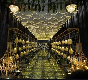 Décoration Lumineuse LED Suspendue <span class=keywords><strong>pour</strong></span> Rideaux, Éclairage de Plafond Extérieur, Décoration de Mariage, Illumination <span class=keywords><strong>pour</strong></span> Fêtes - Product Image 6