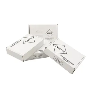 Custom white medical test samples box biological substance un3373 packaging mailer boxes