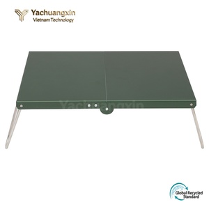 Table pliante en aluminium rectangulaire, portable, mini table d'extérieur avec sac de transport, design pliable léger pour pique-nique - Product Image 4