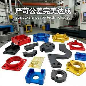 Componenti di Precisione in Alluminio Lavorati a CNC, Produzione Cinese, Parti Metalliche Anodizzate Personalizzate per Macchinari - Product Image 1