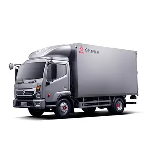 Alta calidad de 4x2 de combustible Diesel cabina individual transporte 160hp plana Van Manual 125L tanque de combustible camión de carga