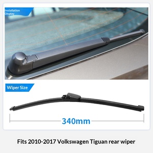 Limpiaparabrisas para <span class=keywords><strong>Volkswagen</strong></span> <span class=keywords><strong>Tiguan</strong></span> <span class=keywords><strong>2010</strong></span>-2012/2013, de Alta Definición, sin Marco, de Caucho Natural, Delanteros y Traseros, OLIVER - Product Image 3