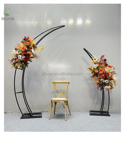 Étagère en arc de mariage en fer forgé pelouse extérieure décoration de mariage étagère en arc - Product Image 5