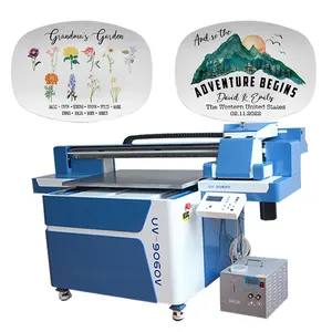 A2 Digital UV Printer 6090 Flatbed For Bottle Leather Wedding Card DTF Sticker Printer Laser