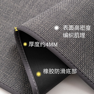 Alfombra de Navidad Rectangular Roja, Imitación Lino, Antideslizante, para Baño y Hogar - Product Image 5