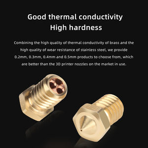 3DSWAY Clone CHT Extrudeuse de cuivre <span class=keywords><strong>E3DV6</strong></span> Laiton Cuivre Tête d'impression à haut débit M6 Fileté 1.75mm Filament Buse pour pièces d'imprimante 3D - Product Image 4