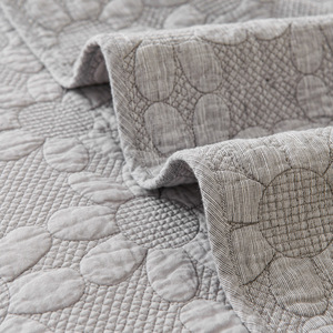 Juego de Sábanas de Tres Piezas de Seda/Algodón con Estampado Geométrico Moderno de Silk Song Home, 200 Hilos, para Uso en Todas las Estaciones - Product Image 3