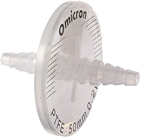 Filtre d'évent hydrophobe PTFE 50mm 0.22um pour la filtration de tuyau en ligne de pompe à vide