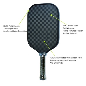 Nouvelle <span class=keywords><strong>Raquette</strong></span> de Pickleball Portable Ben Jhons <span class=keywords><strong>Pro</strong></span> 2026 pour 16mm 14mm, Noyau EPP Trufoam, Technologie Antichoc, Carbone Renforcé 12K - Product Image 3