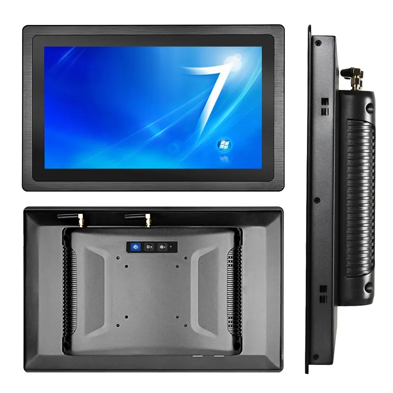 21.5 Inch Fanless Touch Screen Embedded J1900 J6412 J4125 I3 I5 I7 8G 256G DDR4 All In 1 Computer Industrial Panel PC