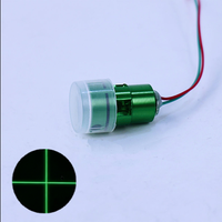 Module laser à ligne croisée verte 520nm 100mW, mise au point réglable, certifié CE RoHS, haute précision, garantie 6 mois, Chine, 15g