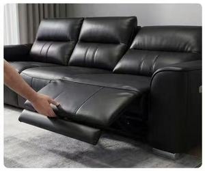 Modern Luxury Power Recliner Leather Sofa Set 3 Seater Smart Electric Living Room Sofa with USB Charging Port for Home & Office - Product Image 2