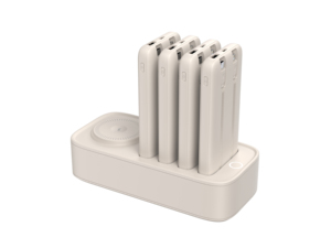 Station <span class=keywords><strong>de</strong></span> recharge <span class=keywords><strong>de</strong></span> <span class=keywords><strong>batterie</strong></span> externe partagée à charge rapide sans fil 22,5 W USB-A et 20 W Type-C - Product Image 4
