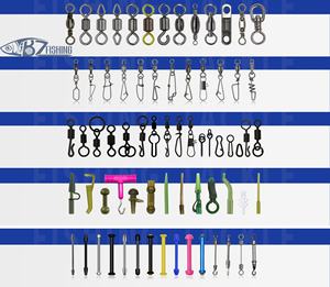 Giratorio con Clip de línea lateral, eslabones giratorios de pesca, broche giratorio con Clip de línea lateral, accesorios de pesca - Product Image 4