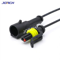 Soket Kabel Harness Otomotif Seri AMP1.5 1/2/3/4/5/6 Pin, Konektor Kabel Harness Mobil Tahan Air Buatan Khusus