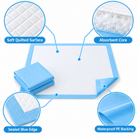Draps absorbants jetables pour chien, fabriqués en usine, à absorption rapide, avec noyau SAP épaissi et protection anti-fuite, pour la maison et les voyages