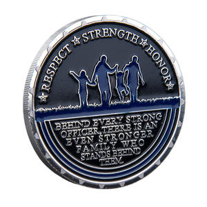 Moneda Conmemorativa de Metal, Artesanía Personalizada, Obsequio Conmemorativo con Relieve Temático, Artículo Coleccionable, Respeto, Honor y Fuerza - Product Image 6