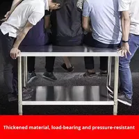 Plan de travail de laboratoire en acier inoxydable 304 avec tiroir, finition brossée mate, résistant à la corrosion, capacité de charge 300 kg/m, sans poussière, 4 roues