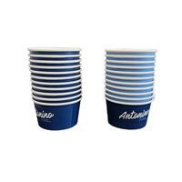SP3374 Vente en gros, gobelet en papier jetable pour crème glacée, écologique, à paroi simple, impression de logo personnalisée pour l'utilisation du sucre