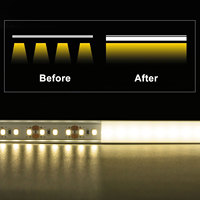 Vente en gros Profilé en aluminium pour bande lumineuse à LED avec diffuseur pour décoration intérieure, cuisine, garde-robe