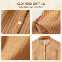 Cardigan en cachemire personnalisé pour femme, col rond, manches longues, boutonné sur le devant, pour le travail, fournisseur d'usine OEM ODM