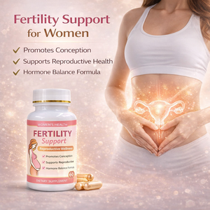 Integratore per la fertilità femminile a marchio privato, capsule per la salute riproduttiva, equilibrio del ciclo, benessere ormonale, pre-natal, 60 capsule - Product Image 2