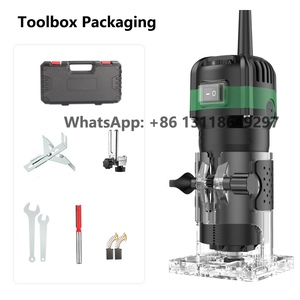 800w 1/4in Electric Adjustable Speed 6 Gear Power Trimmer Metal Blade Wood Router Machine - Product Image 3