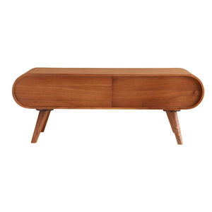 Mesa de Centro Moderna para <span class=keywords><strong>Campus</strong></span>, Mesa Auxiliar Marrón Modelo Fresco con Patas de Madera, Práctica, Resistente, Estable, Multifuncional, Gran Venta - Product Image 4