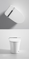WC intelligent de luxe à chauffage électrique, sans réservoir, autonettoyant, à poser au sol, toilettes intelligentes