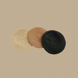 Nouveauté 2025 – Béret tendance en paille raphia crocheté pour femme et fille – Collection été - Product Image 4