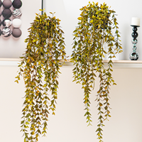 Plante artificielle de lierre pour sol, fausse vigne verte avec feuilles vertes pour la décoration intérieure, Noël et respectueuse de l'environnement