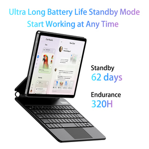 Ốp lưng da TPU mới cho Samsung cho Galaxy Tab S7 S8 S9 Thiết bị 11 inch bao gồm bàn phím BT không dây-Ốp bàn phím ma thuật - Product Image 3