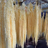 Vente en gros de tiges de riz séchées et préservées, amarantes séchées et préservées pour la décoration murale bohème, la décoration de scène et les créations florales