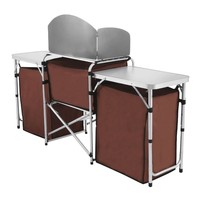 Vente en gros cuisine de jardin Portable pliable métal aluminium cuisine pliante table de camping Offres Spéciales