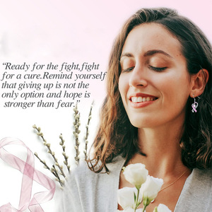 Bijoux de naissance <span class=keywords><strong>d</strong></span>'<span class=keywords><strong>octobre</strong></span> - Boucles <span class=keywords><strong>d</strong></span>'oreilles pendantes en forme de <span class=keywords><strong>ruban</strong></span> <span class=keywords><strong>rose</strong></span> en forme de cœur pour femmes, boucles <span class=keywords><strong>d</strong></span>'oreilles de soutien à la lutte contre le cancer, boucles <span class=keywords><strong>d</strong></span>'oreilles de survivante - Product Image 4