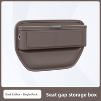 Organisateur de rangement en cuir PU pour l'espace entre les sièges de voiture avec porte-gobelet, accessoires intérieurs de voiture, poches pour console auto