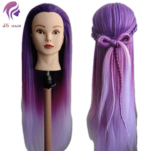 Yaki Hair Salon Hairdressing การฝึกอบรมตุ๊กตาฝึกหัดจริง<span class=keywords><strong>หัว</strong></span>หุ่นพร้อมที่ใส่แคลมป์สําหรับจัดแต่งทรงผม - Product Image 3
