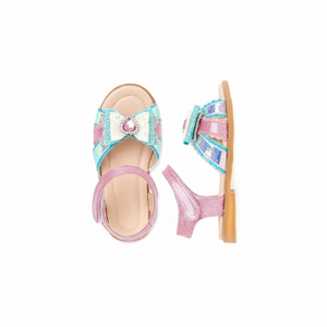 Sandalias de Verano Coreanas OZKIZ para Niñas, con Lazo, Punta Abierta, Poliéster, Moda para 2-6 Años, Venta al Por Mayor de Moda Infantil - Product Image 2