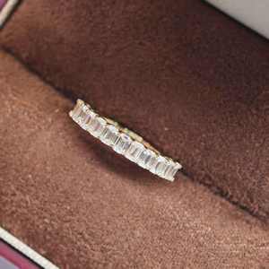 Anillo de Boda de Platino PT900 con Diamante Cultivado en Laboratorio de Corte Ovalado, Engaste de Puntas, para Unisex/Hombres/Mujeres, Uso Diario, Estilo Minimalista, Joyería UM - Product Image 3