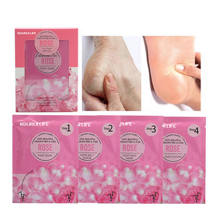 Kit de pédicure vegan de luxe en 4 étapes, parfum de rose, gel pour les <span class=keywords><strong>pieds</strong></span>, éliminateur de <span class=keywords><strong>callosités</strong></span>, masque pour les <span class=keywords><strong>pieds</strong></span>, <span class=keywords><strong>lotion</strong></span> pour le soin de la peau des <span class=keywords><strong>pieds</strong></span> incluse - Product Image 1