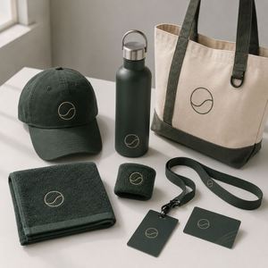 Kit de Artículos Promocionales Deportivos Personalizados al por Mayor para Eventos de Clubes de Tenis, OEM/ODM, con Gorra, Toalla, Botella, Pulsera, Bolsa, Cordón y Credencial - Product Image 1
