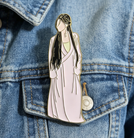 Broches en métal personnalisées avec design de personnage, badges en alliage de zinc avec logo personnalisé pour événements et cadeaux