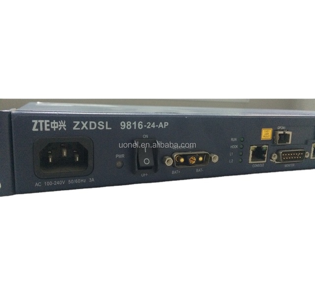 ZXDSL 9816 mini-DSLAM 9816-24-AP 9806H  9836 ADSL2/2+, VDSL2, SHDSL, FE POTS Uplink sub-card OGSDA OGSDB OGSDC