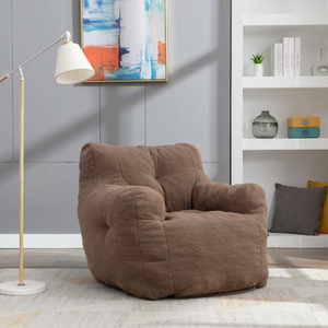 Canapé pouf moderne en mousse à mémoire de forme déchiquetée et capitonnée pour la maison, le bureau, l'étude, le jeu et la lecture – Offre Spéciale Black Friday et Noël - Product Image 2