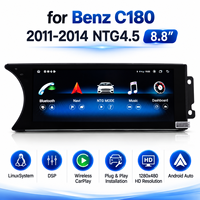 8,8-Zoll Schnellstart Linux Auto-Multimediasystem mit Kabellosem CarPlay Android Auto für 2011-2014 Mercedes-Benz C180 Haupteinheit Bildschirm