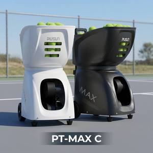 Machine à balles de <span class=keywords><strong>tennis</strong></span> <span class=keywords><strong>Master</strong></span> Pusun PT-MAX C, lanceur de balles de <span class=keywords><strong>tennis</strong></span> et de padel, équipement d'entraînement de <span class=keywords><strong>tennis</strong></span>, oscillation multidirectionnelle - Product Image 1