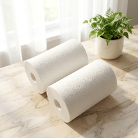Papier essuie-tout et serviettes de cuisine de qualité supérieure, rouleau jumbo de luxe, 1 pli, Chine