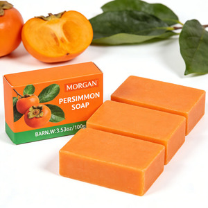 Persimmon Soap for Strong Body Odor Control Natural Deodorizing Bath Soap Japanese Persimmon Extract OEM Private Label - Product Image 5
