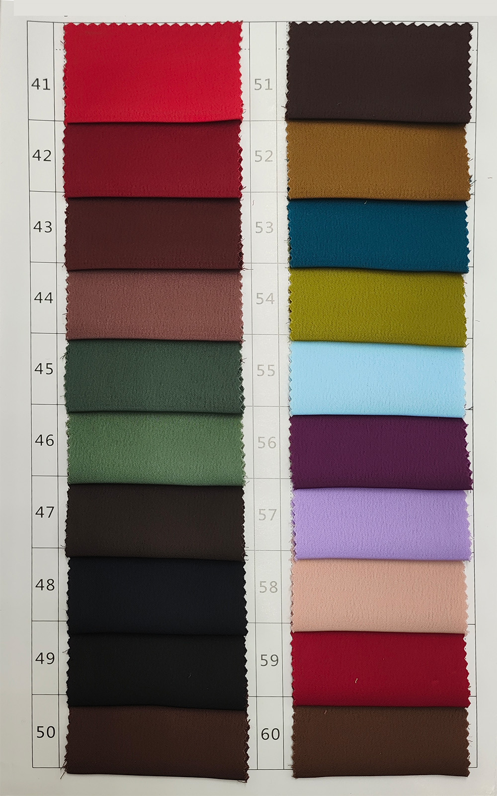 color Number41-60